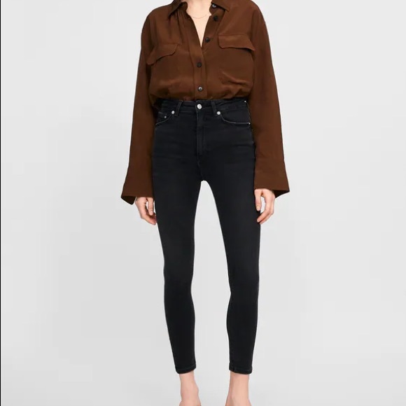 Zara JEANS ‘80S HIGH WAIST BLACK